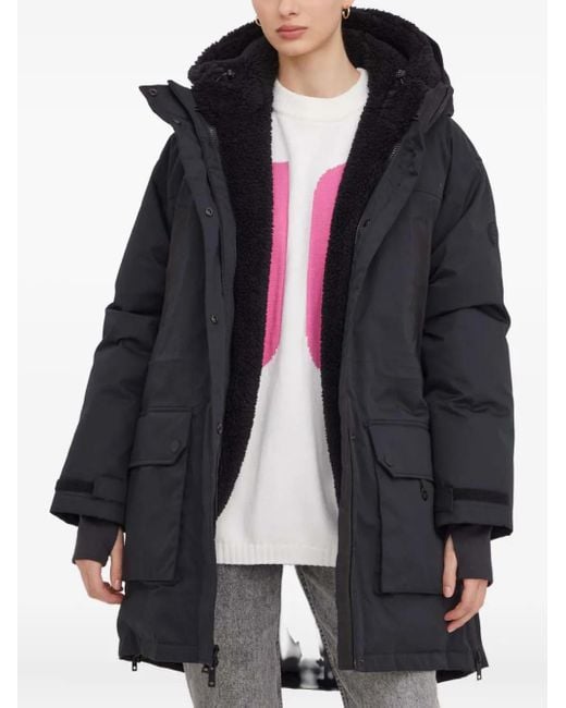Ugg Black Hooded Pocket Coat