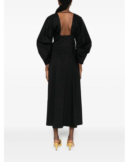 Cult Gaia Black Elyza Midi Dress
