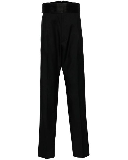 DSquared² Black Belted Tailored Trousers for men