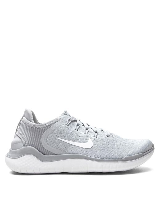 Nike Rubber Free Rn 18 Sneakers In Grey Grey Lyst