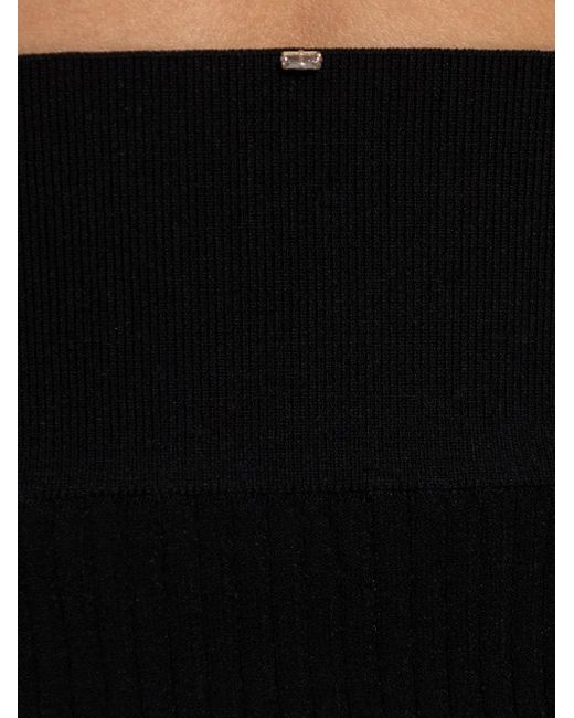Sportmax タイト リブドレス Black