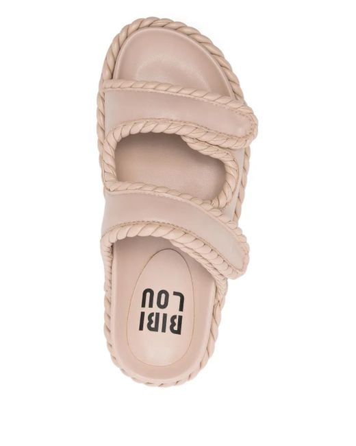 Sandalias Lama con doble tira Bibi Lou de color Pink