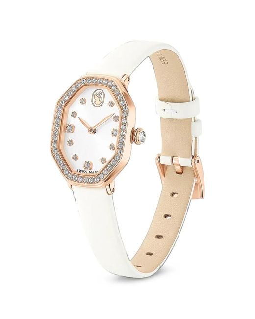 Swarovski White Dextera Crystal Bezel 16Mm Watch