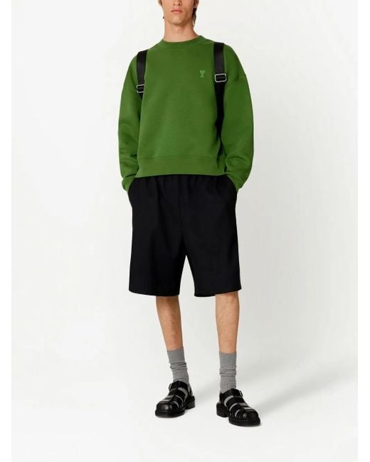 AMI Trainingsshorts Met Logo in het Green voor heren