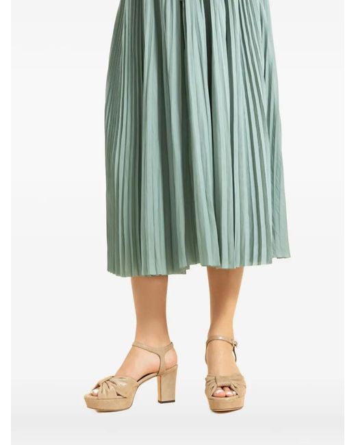 Jimmy Choo Natural Heloise Knot Platform Sandals