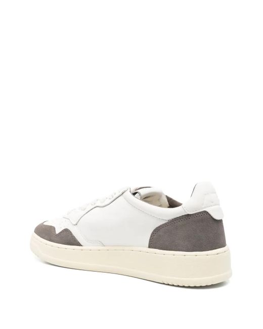 Autry White Medalist Low Sneakers for men