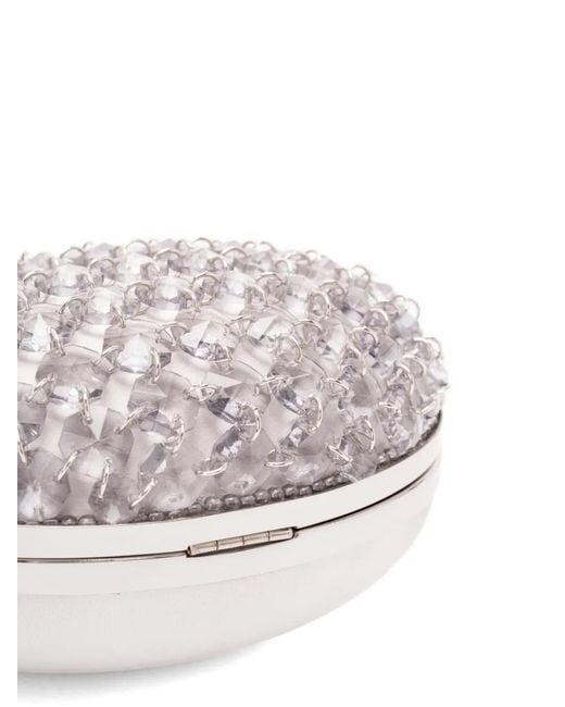 Clutch Con Catena di Self-Portrait in White