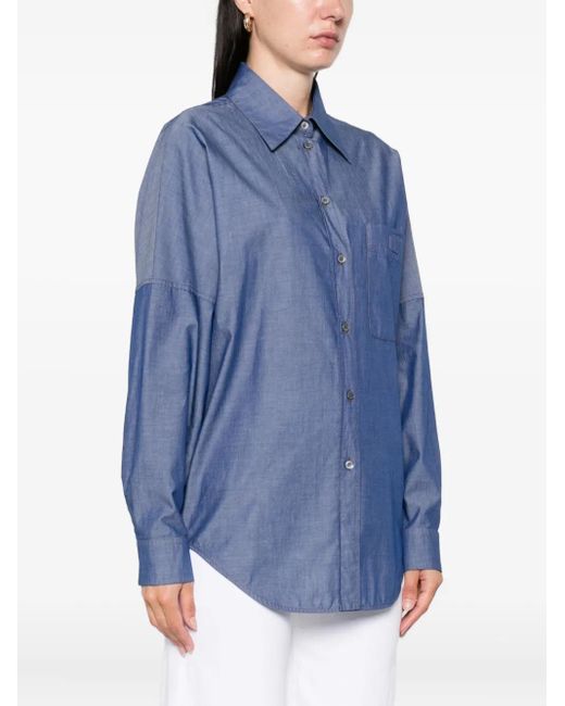 N°21 Blue Patch-Pocket Shirt