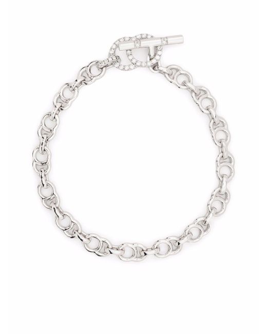 COURBET Synthetic 18kt Recycled White Gold Celeste Laboratory-grown ...