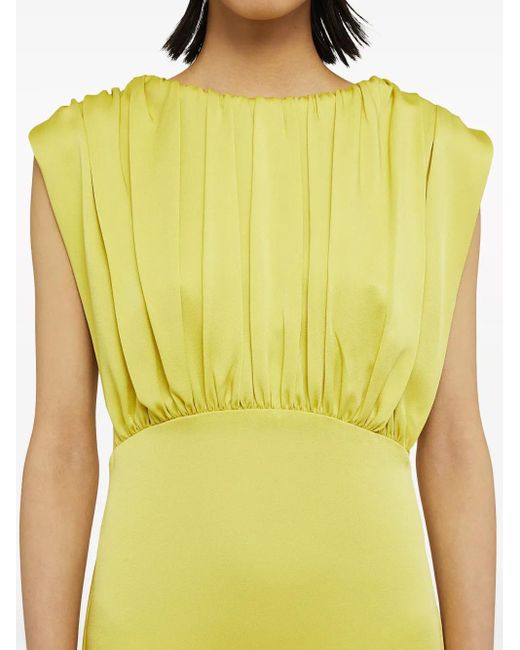 Jil Sander Yellow Ss24 Midi Dress
