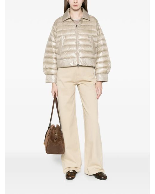 Herno Natural Polo-Collar Padded Jacket