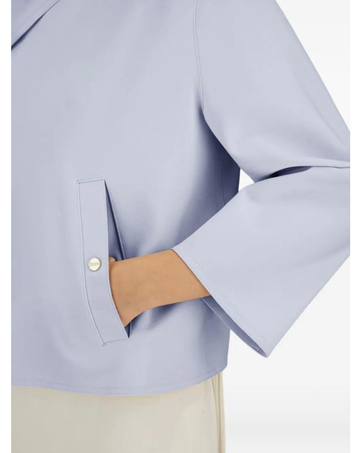 Herno Blue Button-Fastening Jacket