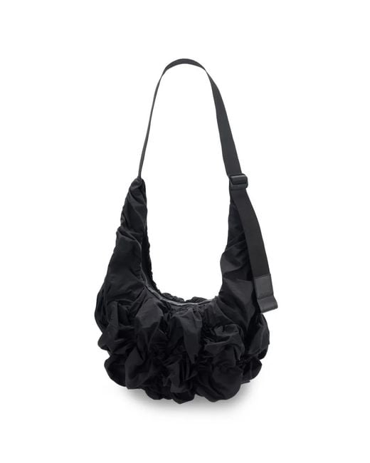 Côte&Ciel Black Gathered Shoulder Bag