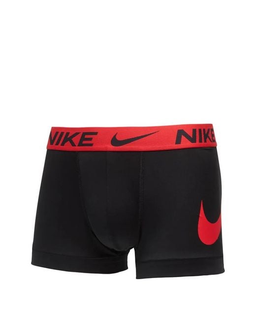 Nike Red Logo-Waistband Boxers (Pack Of Three) for men