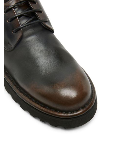 Marsèll Black Pallottola Leather Derby Shoes