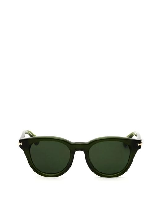 Burberry Green Round-Frame Sunglasses