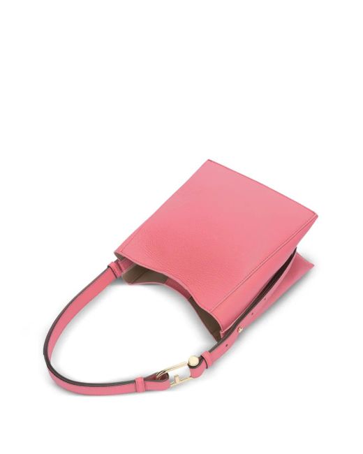 Furla Nuvola Leren Mini Bucket-Tas in het Pink