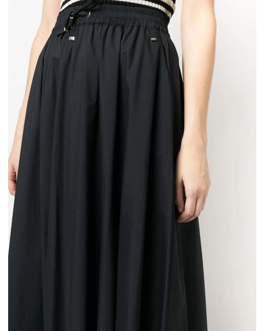 Herno Maxi-Rok Met Trekkoord in het Black