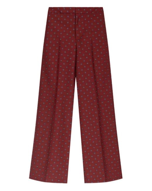 Etro Jacquard-Pattern Flared Trousers