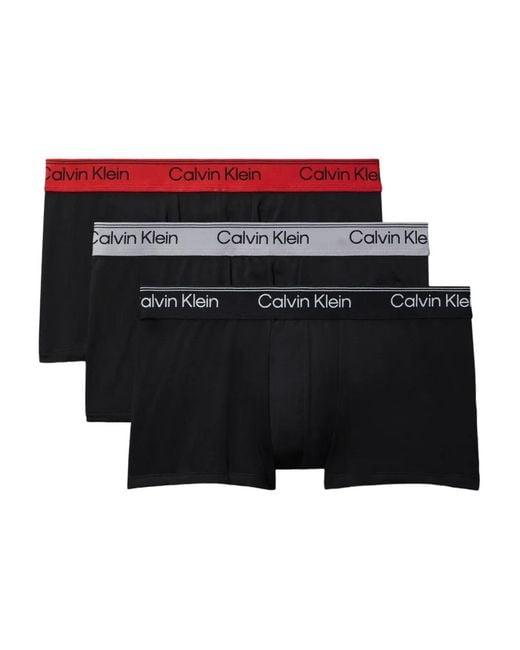 Lot De Trois Boxers À Taille À Logo Calvin Klein pour homme en coloris Black