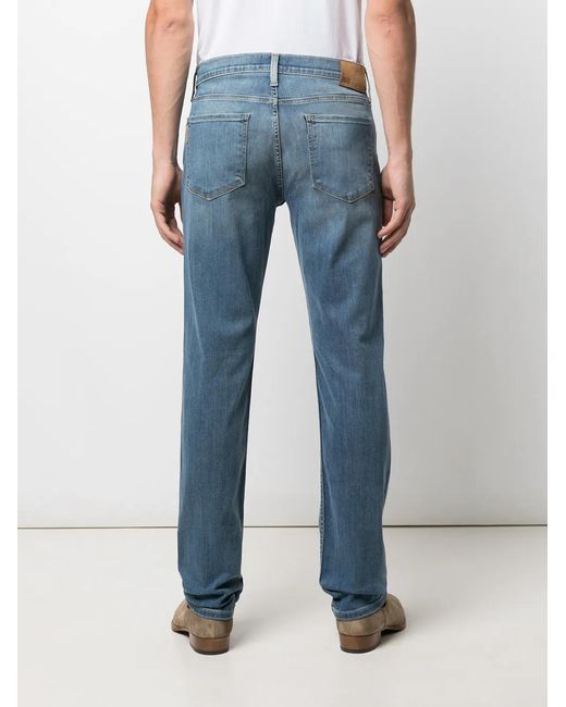 PAIGE Blue Normandie Straight-Leg Jeans for men