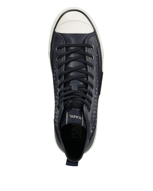 Karl Lagerfeld Blue Kampus Max Trainers for men