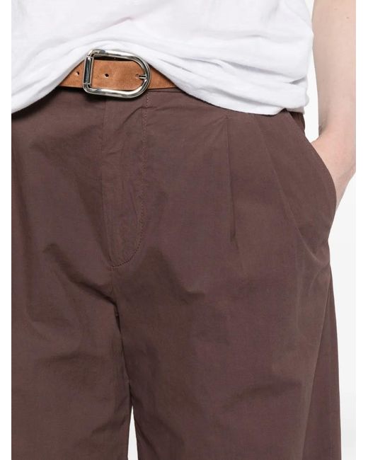 Cellar Door Purple Angie Pleated Turn-Up Trousers