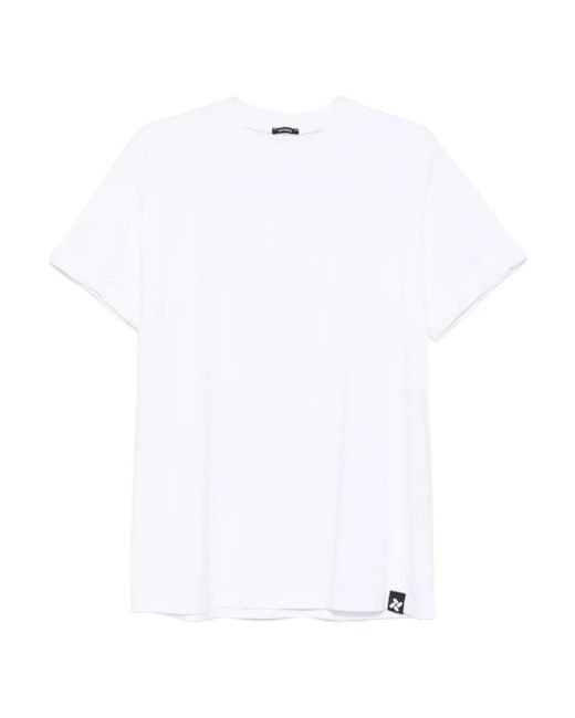 Imperial White Crew-Neck Cotton T-Shirt for men