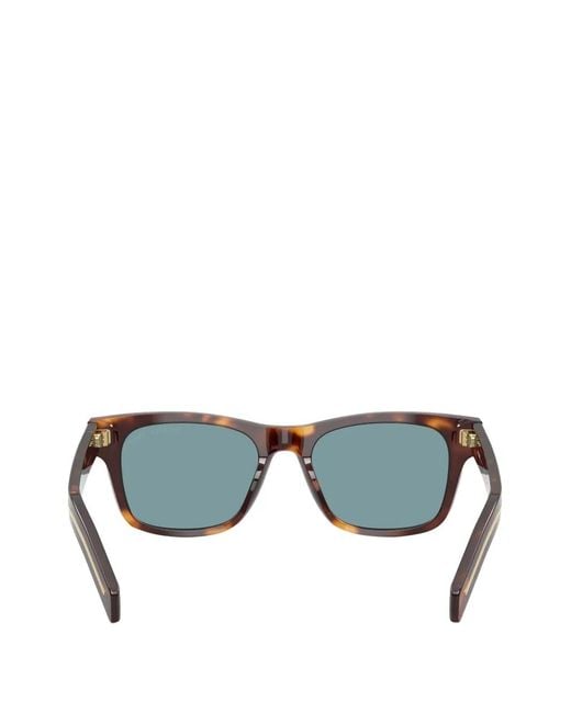 Prada Green Rectangle-Frame Sunglasses for men