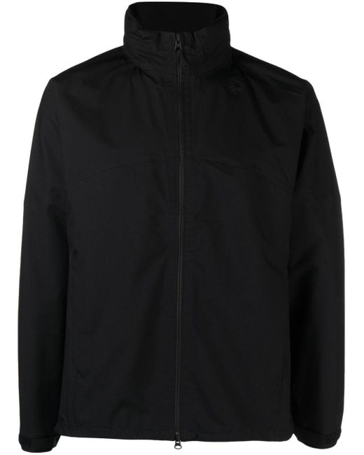 Goldwin Black Zip-up High-neck Jacket for men