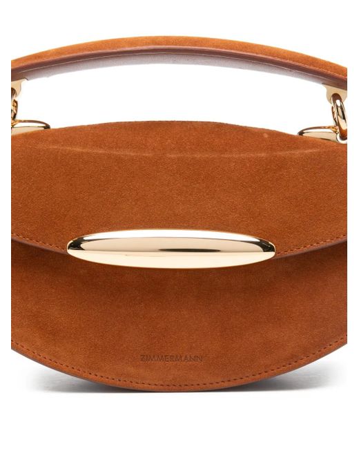 Zimmermann Brown Wavelength Top Handle Chain Tote Bag