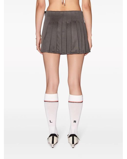 Ambush Black Layered Pleated Miniskirt