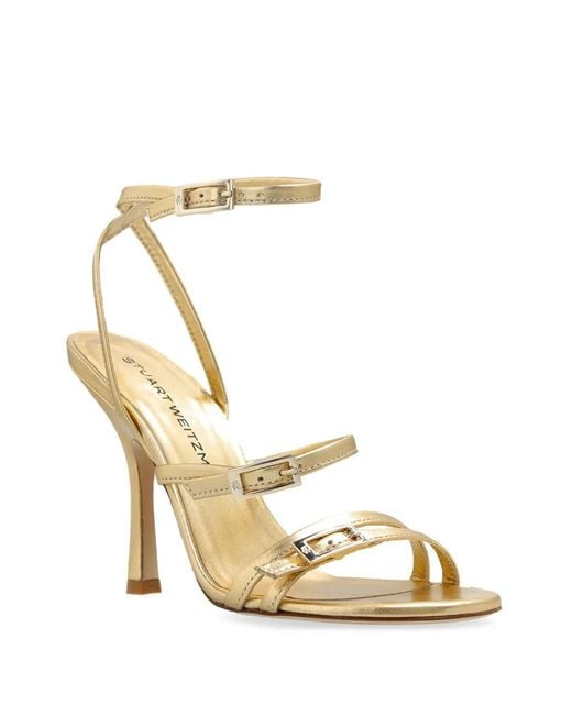 Stuart Weitzman Metallic Georgie 100