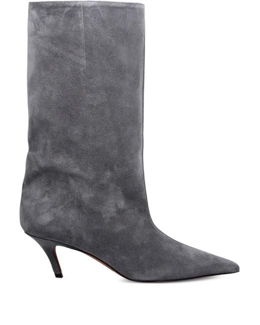 AMINA MUADDI Gray 60Mm Fiona Boots