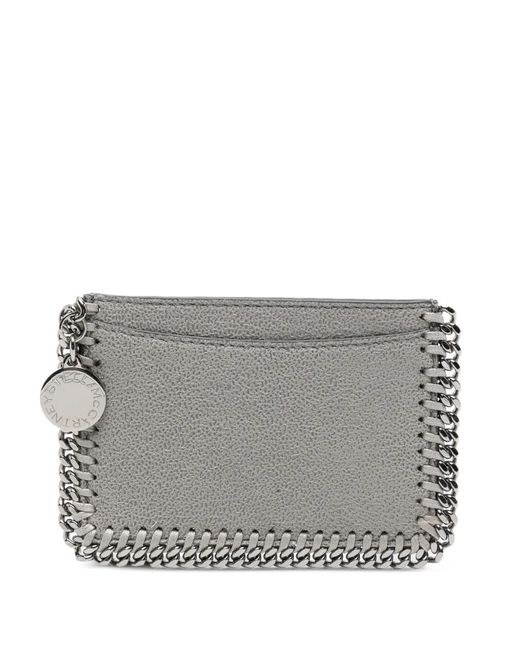 Stella McCartney Gray Logo-Pendant Cardholder