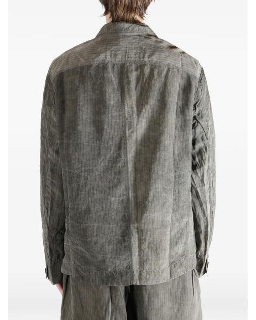 Ziggy Chen Green Patchwork Blazer for men