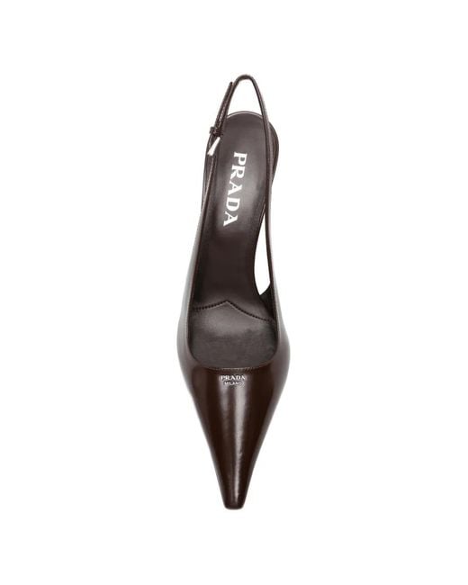 Prada Multicolor Pointed-Toe Slingback Pumps