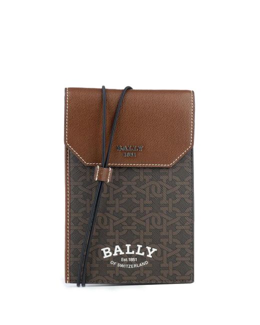 Bally Brown Neck Strap Wallet for men