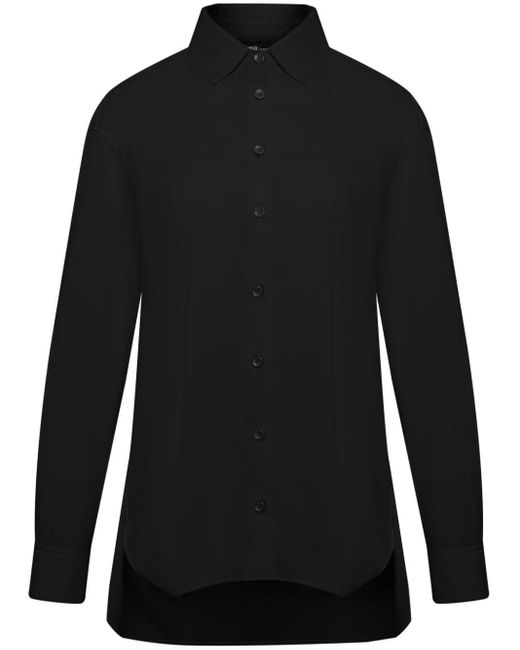 UMA | Raquel Davidowicz Black Long-sleeve Cotton Shirt