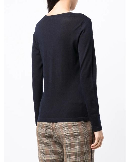 N.Peal Cashmere Black Long-Sleeve Cashmere Jumper