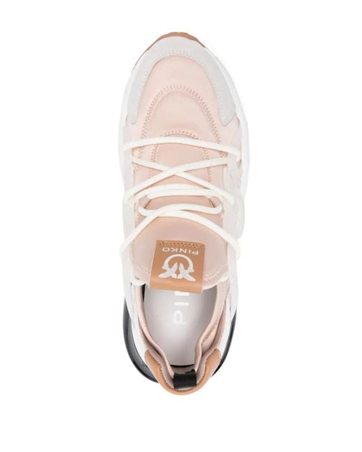 Pinko White Sneakers Pink