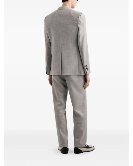 Dolce & Gabbana Gray Pleated Drawstring Trousers for men