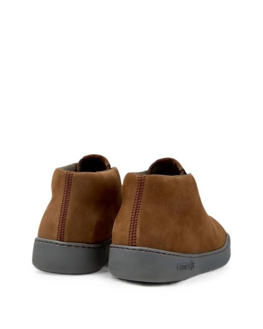 Camper Brown Peu Touring Leather Sneakers for men