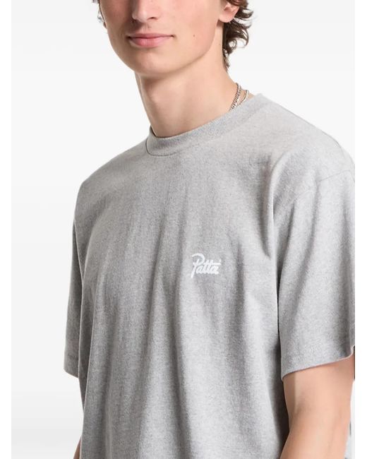 PATTA Gray Logo-Print T-Shirt