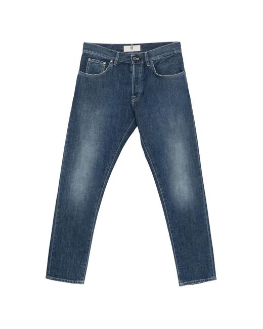 PT Torino Blue Belt-Loop Pocket Jeans for men