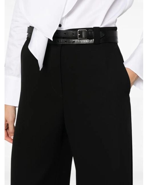Giorgio Armani Black Wide-Leg Palazzo Pants