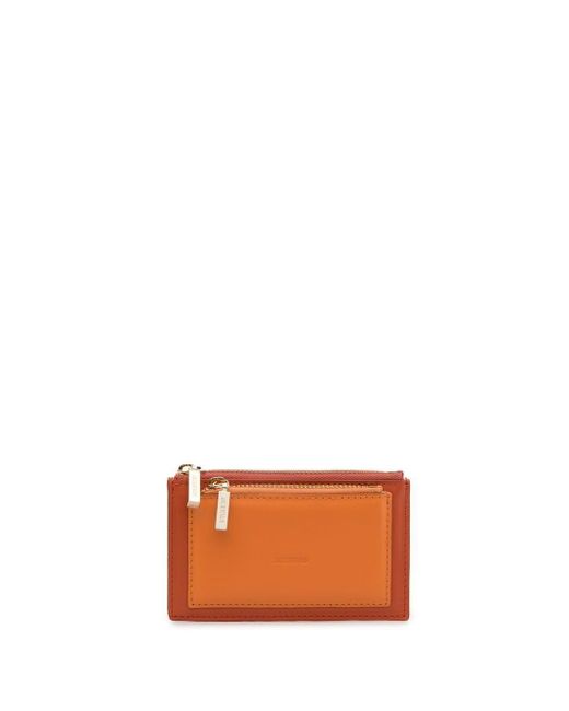 Jacquemus Logo-embossed Zipped Cardholder in Orange | Lyst