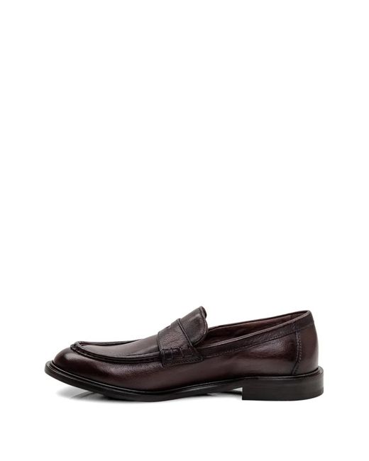 STURLINI FIRENZE White Round-Toe Penny Loafers for men