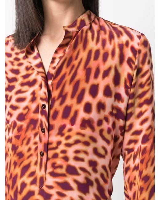 Stella McCartney Orange Silk Shirt