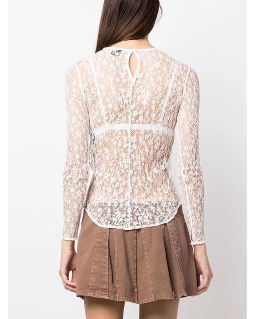 Isabel Marant White Toyela Lace Top